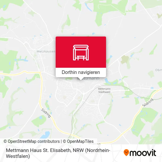 Mettmann Haus St. Elisabeth Karte