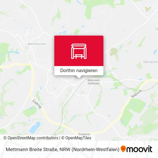 Mettmann Breite Straße Karte