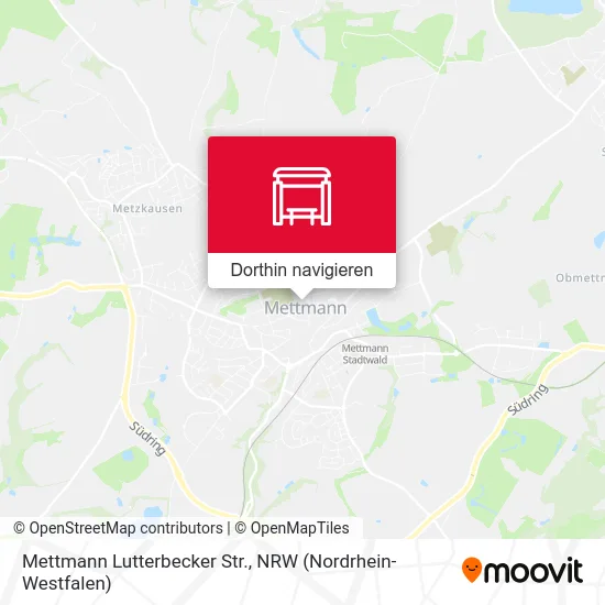 Mettmann Lutterbecker Str. Karte