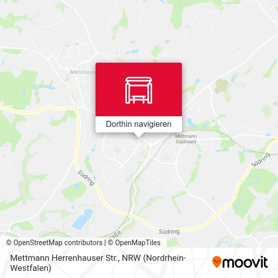 Mettmann Herrenhauser Str. Karte