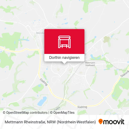 Mettmann Rheinstraße Karte