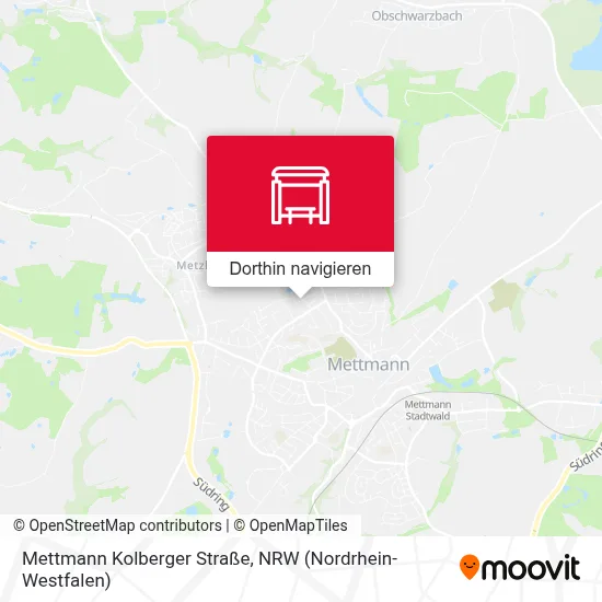 Mettmann Kolberger Straße Karte