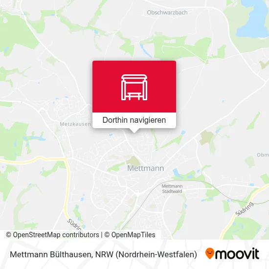 Mettmann Bülthausen Karte
