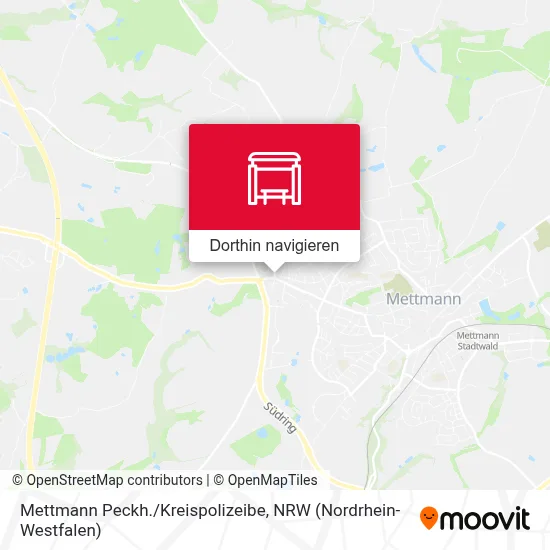 Mettmann Peckh./Kreispolizeibe Karte