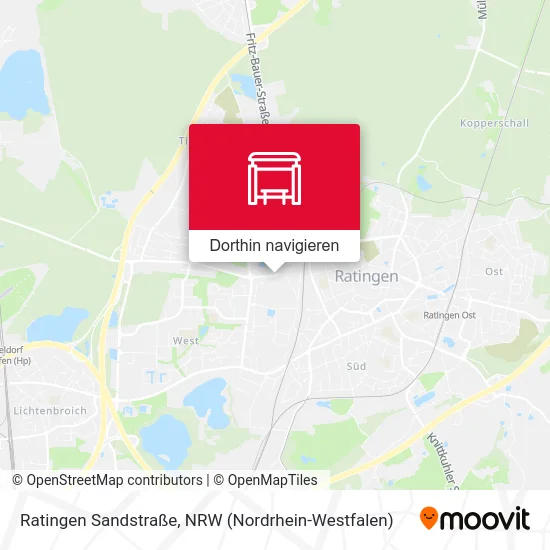 Ratingen Sandstraße Karte