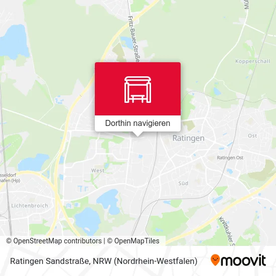 Ratingen Sandstraße Karte