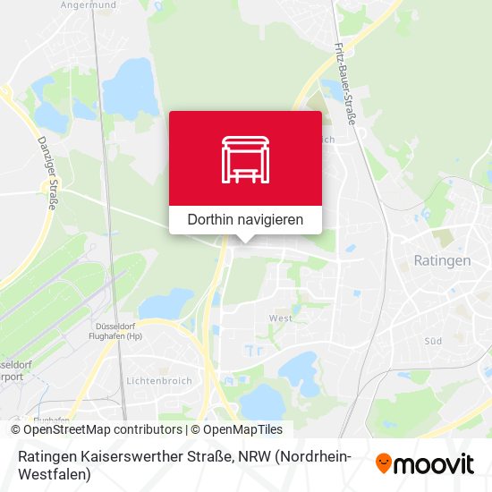 Ratingen Kaiserswerther Straße Karte