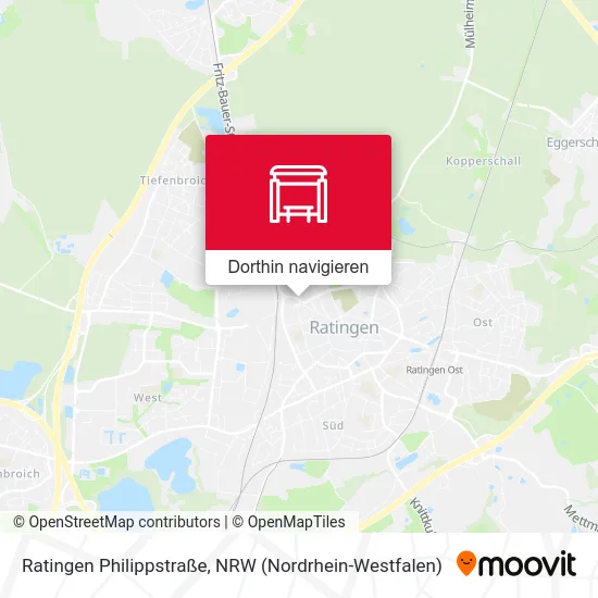 Ratingen Philippstraße Karte