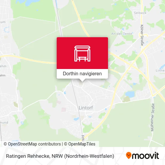 Ratingen Rehhecke Karte