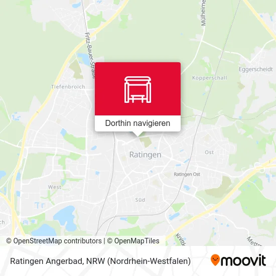 Ratingen Angerbad Karte