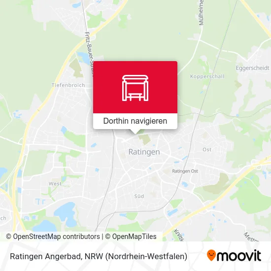 Ratingen Angerbad Karte
