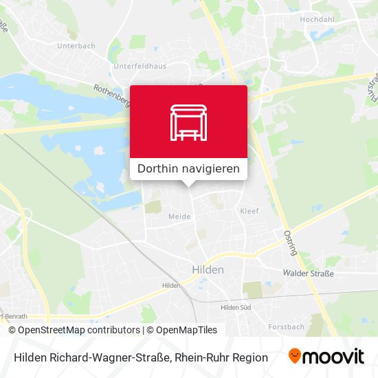 Hilden Richard-Wagner-Straße Karte