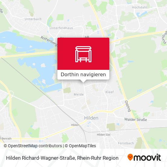 Hilden Richard-Wagner-Straße Karte