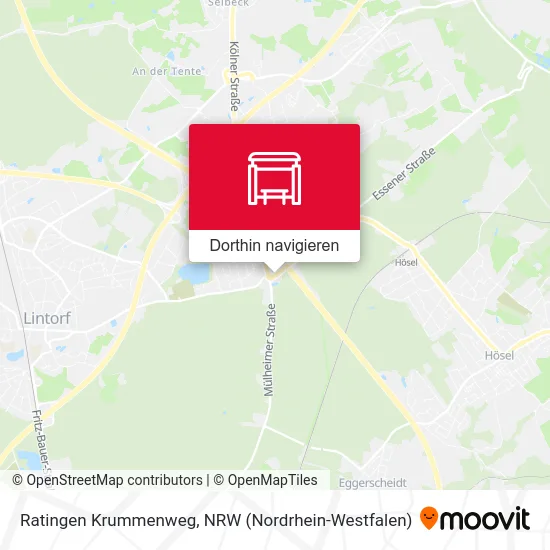 Ratingen Krummenweg Karte