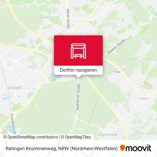 Ratingen Krummenweg Karte