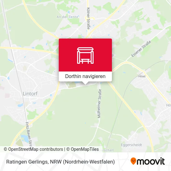 Ratingen Gerlings Karte