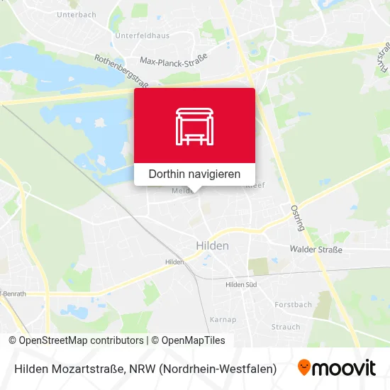 Hilden Mozartstraße Karte