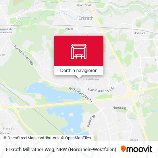 Erkrath Millrather Weg Karte