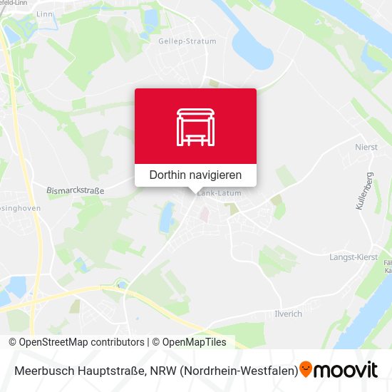 Meerbusch Hauptstraße Karte