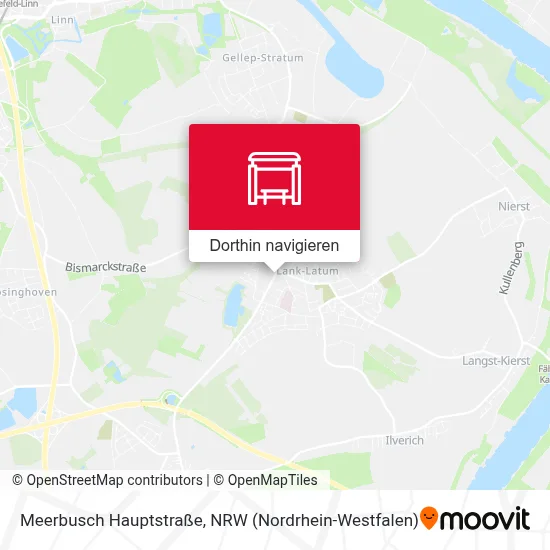 Meerbusch Hauptstraße Karte