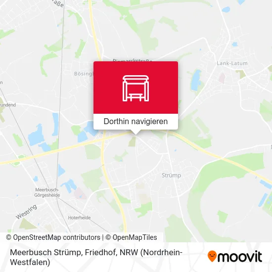 Meerbusch Strümp, Friedhof Karte