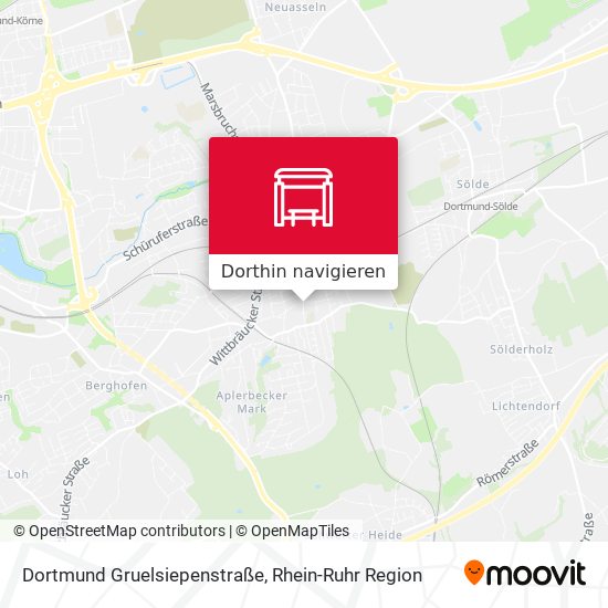 Dortmund Gruelsiepenstraße Karte