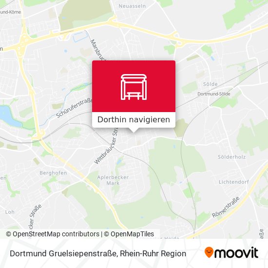 Dortmund Gruelsiepenstraße Karte
