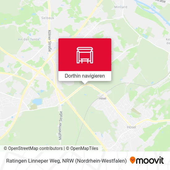 Ratingen Linneper Weg Karte