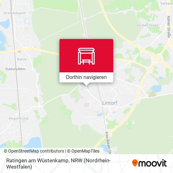 Ratingen am Wüstenkamp Karte