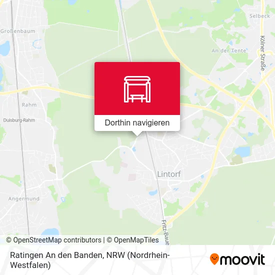 Ratingen An den Banden Karte