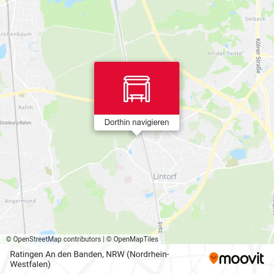 Ratingen An den Banden Karte