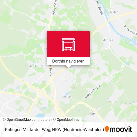 Ratingen Mintarder Weg Karte