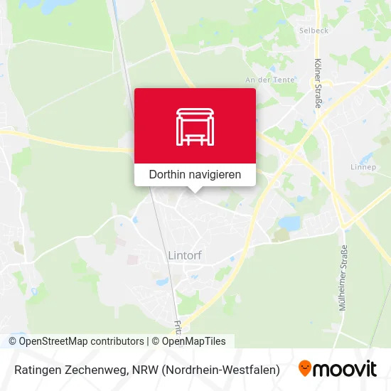 Ratingen Zechenweg Karte