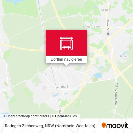 Ratingen Zechenweg Karte