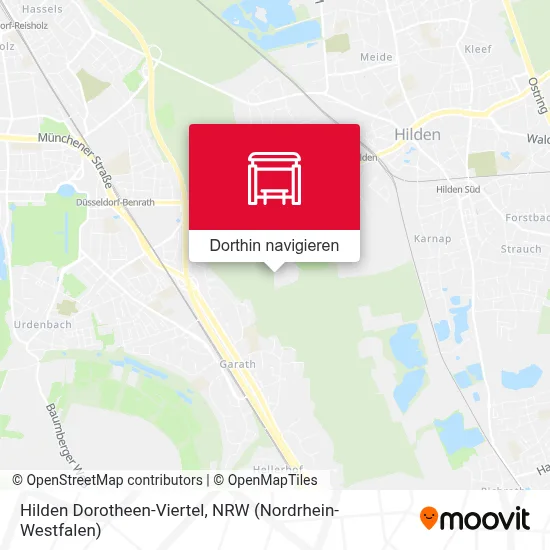 Hilden Dorotheen-Viertel Karte