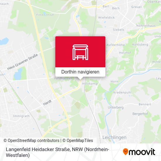 Langenfeld Heidacker Straße Karte