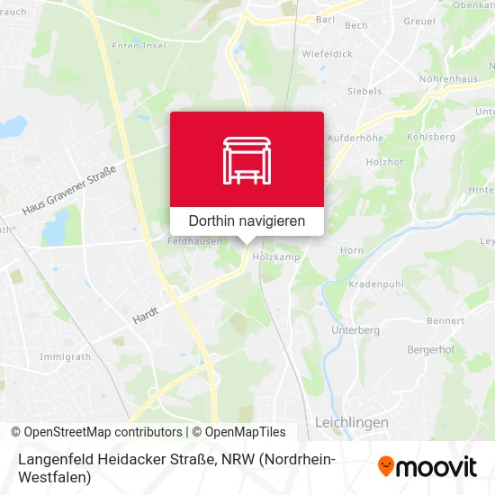 Langenfeld Heidacker Straße Karte