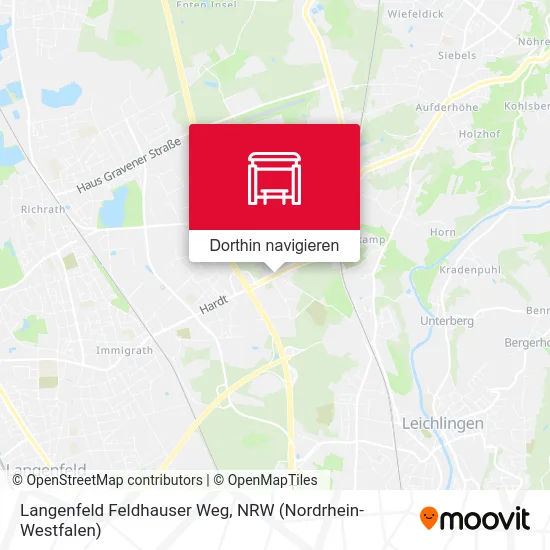 Langenfeld Feldhauser Weg Karte