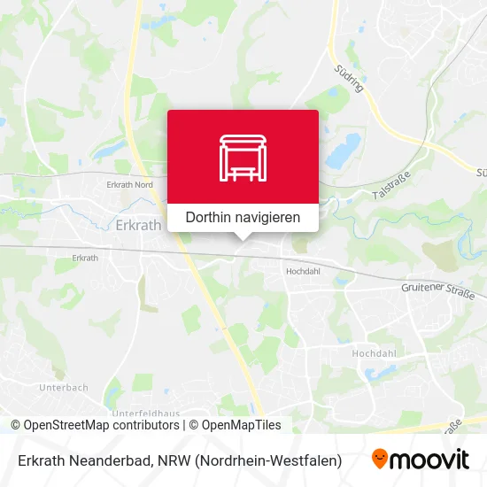 Erkrath Neanderbad Karte