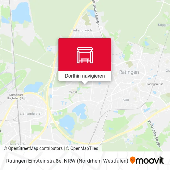 Ratingen Einsteinstraße Karte