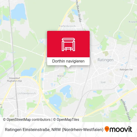 Ratingen Einsteinstraße Karte