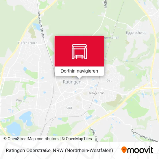 Ratingen Oberstraße Karte