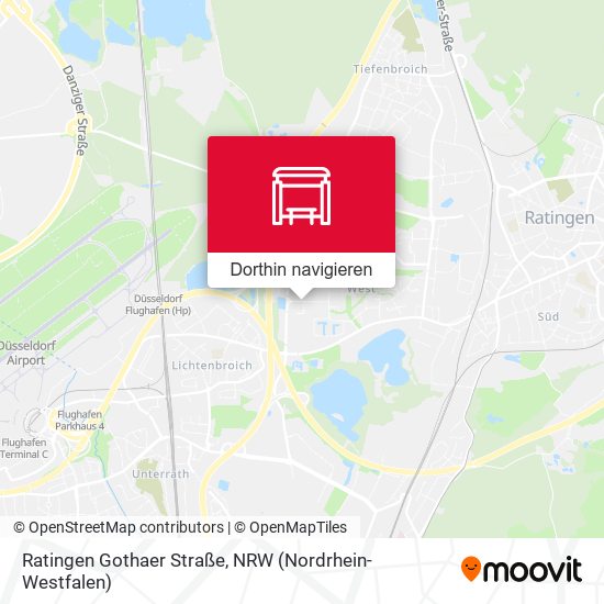 Ratingen Gothaer Straße Karte
