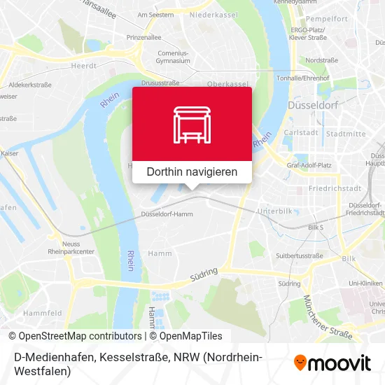 D-Medienhafen, Kesselstraße Karte