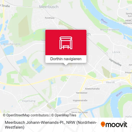 Meerbusch Johann-Wienands-Pl. Karte