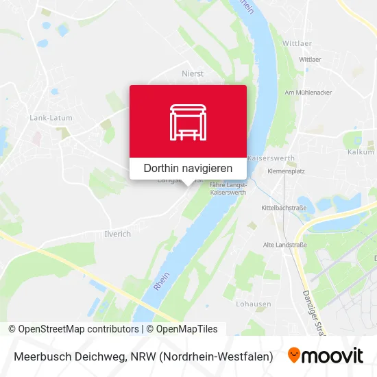 Meerbusch Deichweg Karte