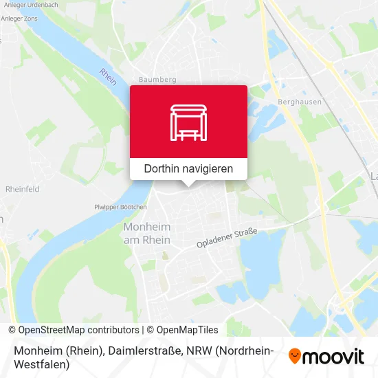 Monheim (Rhein), Daimlerstraße Karte