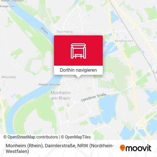 Monheim (Rhein), Daimlerstraße Karte
