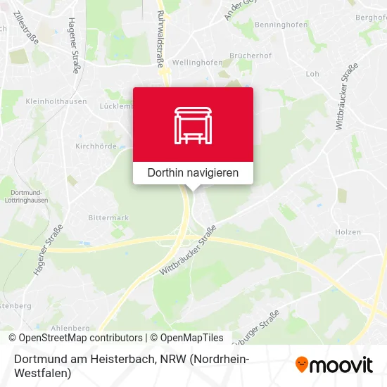 Dortmund am Heisterbach Karte