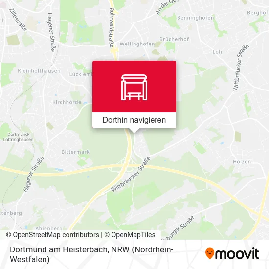 Dortmund am Heisterbach Karte
